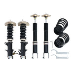 A front view of BC Racing BR Series Coilovers (A35/L32) for Nissan Maxima 09-14 / 16-23 with white background