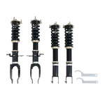 A front view of BC Racing BR Series Coilovers (R35) for Nissan GT-R 2009-2024 with white background