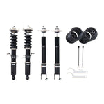 A top view of BC Racing BR Series Coilovers (Z34) for Nissan 370Z 2009-2020 with white background