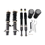 A front view of BC Racing BR Series Coilovers (D471) for Ford Flex 2009-2012 with white background