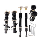 A front view of BC Racing BR Series Coilovers (MK3) for Ford Focus S 2012-2018 with white background
