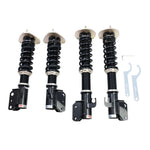 A front view of BC Racing BR Series Coilovers (GDE/GDF) for Subaru Impreza WRX STI 2005-2007 with white background