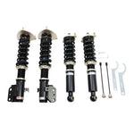 A front view of BC Racing BR Series Coilovers (BP/BL) for Subaru Outback 2005-2009 with white background