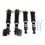 A front view of BC Racing BR Series Coilovers (GRB) for Subaru Impreza WRX STI 2008-2010 with white background