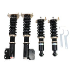A front view of BC Racing BR Series Coilovers (BM9/BR9) for Subaru Legacy 2010-2014 with white background