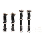 A front view of BC Racing BR Series Coilovers (BC/BJ/BF) for Subaru Legacy 1990-1994 with white background
