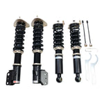 A front view of BC Racing BR Series Coilovers (BH/BE) for Subaru Outback 2000-2004 with white background 