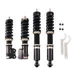 A front view of BC Racing BR Series Coilovers (A2/A3/MK3) for Volkswagen Jetta 1985-1999 with white background