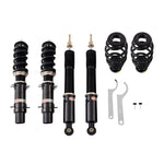 A front view of BC Racing BR Series Coilovers (A4/MK4/MK4/A4) for Volkswagen Jetta 1999-2004 with white background