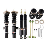 A front view of BC Racing BR Series Coilovers (8P/MK5/V5) for Volkswagen Golf  / GTI 2006-2010 with white background
