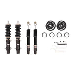 A front view of BC Racing BR Series Coilovers for Volkswagen R32 2004 with white background
