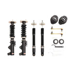 A front view of BC Racing BR Series Coilovers (E36/7/8 RWD) for BMW Z3 Coupe 1996-2002 with white background