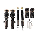 A front view of BC Racing BR Series Coilovers (E88/E82) for BMW 128i / 135i 2008-2013 with white background