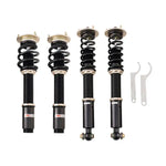A front view of BC Racing BR Series Coilovers (E60 M5) for BMW M5 RWD 2006-2010 with white background