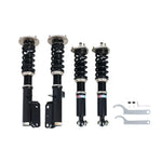 A front view of BC Racing BR Series Coilovers (E53 AWD) for BMW X5 2001-2006 with white background