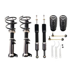 A front view of BC Racing BR Series Coilovers (W203) for Mercedes-Benz C230 Sport / C240 / C320 2001-2007 with white background