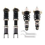 A front view of BC Racing BR Series Coilovers (SE3P) for Mazda RX-8 2004-2011 with white background