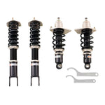 A top view of BC Racing BR Series Coilovers (NCEC) for Mazda MX-5 Miata RWD 2006-2015 with white background
