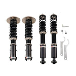 A front view of BC Racing BR Series Coilovers (JF37) for Chevrolet Cavalier 1995-2005 with white background
