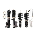 A front view of BC Racing BR Series Coilovers (GM Zeta) for Chevrolet Camaro 2010-2013 with white background