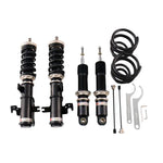 A front view of BC Racing BR Series Coilovers (GM Zeta) for Chevrolet Camaro 2014-2015 with white background 