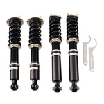 A front view of BC Racing BR Series Coilovers (GXE10/JEC10) for Lexus IS300 2001-2005 with white background
