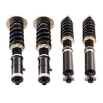 A front view of BC Racing BR Series Coilovers (GSE25) for Lexus GS300 / GS350 /  IS250 / IS350 2006-2013 with white background