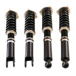 A front view of BC Racing BR Series Coilovers (USF40 RWD) for Lexus LS460 2007-2017 with white background
