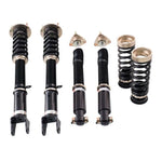 A front view of BC Racing BR Series Coilovers (L10) for Lexus GS350 2013-2020 with white background