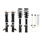 A front view of BC Racing BR Series Coilovers (XV60/XX40) for Lexus ES350 2013-2018 with white background
