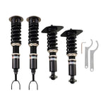 A front view of BC Racing BR Series Coilovers (C5) for Audi A6 Quattro 1999-2004 with white background