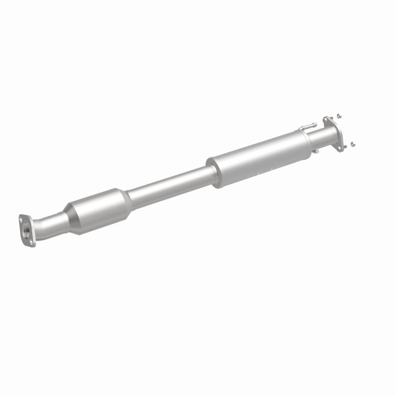 MagnaFlow 52641 oem grade direct-fit catalytic converter, front three-quarter view of the turntable spin