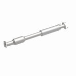 MagnaFlow 52641 oem grade direct-fit catalytic converter, front three-quarter view of the turntable spin