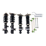 A front view of BC Racing BR Series Coilovers (RE16) for Mini Cooper 2002-2006 with white background