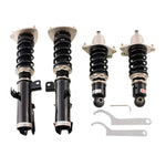 A front view of BC Racing BR Series Coilovers (ANT10) for Scion tC 2005-2010 with white background 