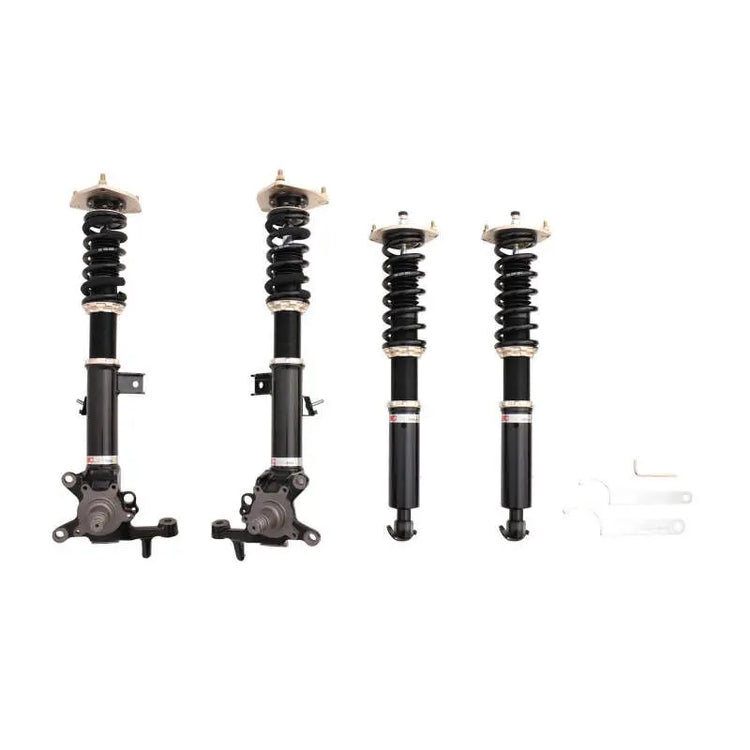A front view of BC Racing BR Series Coilovers (without Spindle) (Y33) for Infiniti Q45 1997-2001 with white background