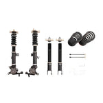 A front view of BC Racing BR Series Coilovers (Y34) for Infiniti M45 2003-2004 with white background