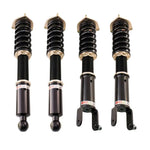 A front view of BC Racing BR Series Eyelet-style Front Coilovers (CV36/V37) for Infiniti Q50 14-23 / Infiniti Q60 17-22 with white background
