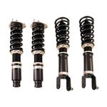 A front view of BC Racing BR Series Coilovers for non-DDS (CV36/V37) Infiniti Q50 14-23 / Infiniti Q60 17-22 with white background