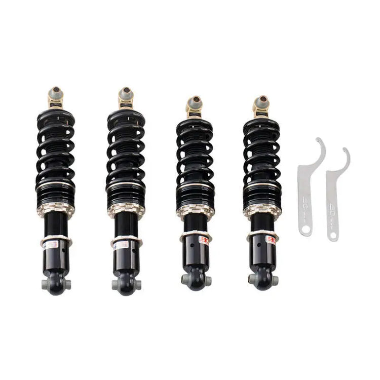 A front view of BC Racing BR Series Coilovers (RT/10) for Dodge Viper 1992-1995 with white background