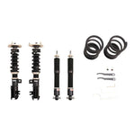 A front view of BC Racing BR Series Coilovers (P24) for Volvo S60 2001-2009 with white background
