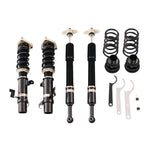 A front view of BC Racing BR Series Coilovers (P14) for Volvo C30 2008-2013 with white background