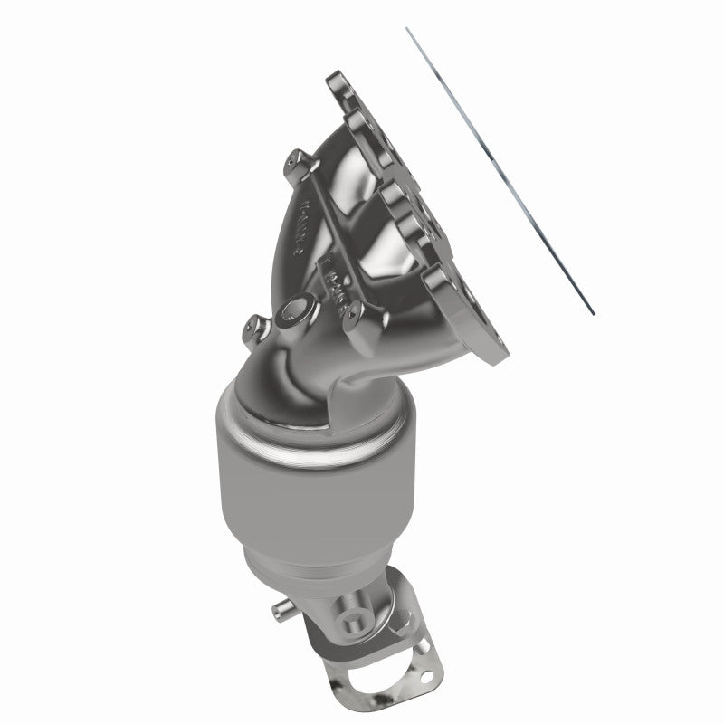 MagnaFlow 52743 oem grade manifold converter, opposite side view of the turntable spin