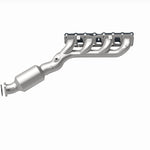 MagnaFlow 5582357 carb manifold converter, rear view of the turntable spin