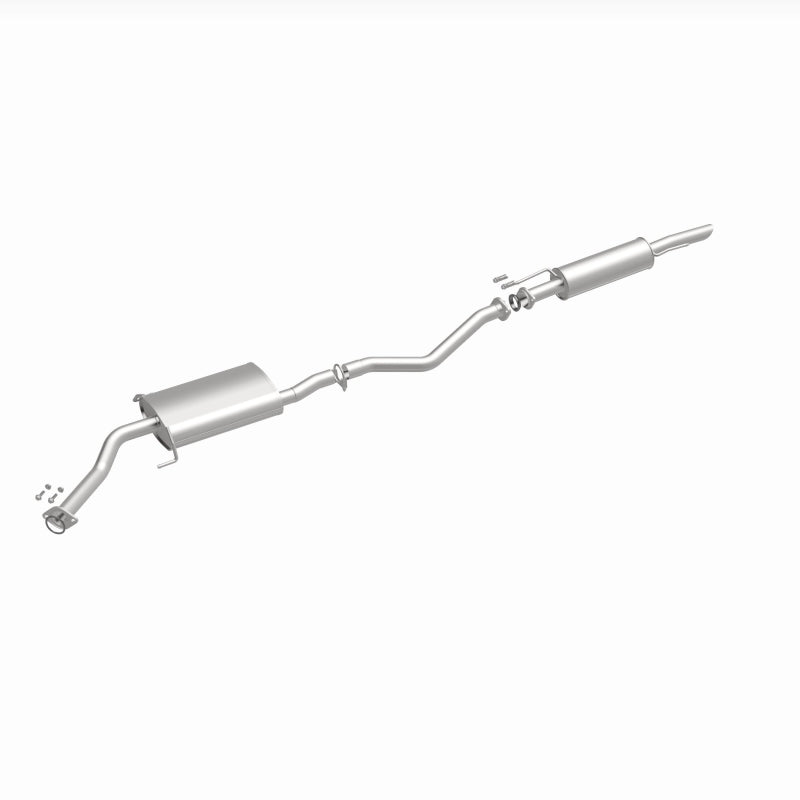 BRExhaust 106-0467 direct-fit exhaust kit, front three-quarter view of the turntable spin