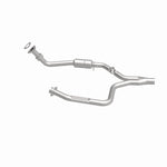 MagnaFlow 4481476 carb direct-fit catalytic converter, side view of the turntable spin