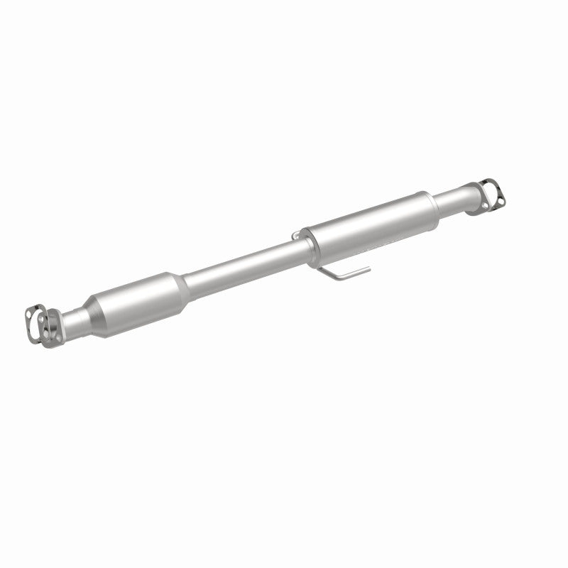 MagnaFlow 5561817 carb direct-fit catalytic converter, front three-quarter view of the turntable spin