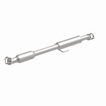 MagnaFlow 5561817 carb direct-fit catalytic converter, front three-quarter view of the turntable spin