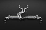 Capristo valved exhaust for the Bentley Bentayga W12 with polished oval-style tips