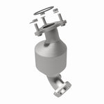 MagnaFlow 551300 carb direct-fit catalytic converter, rear view of the turntable spin